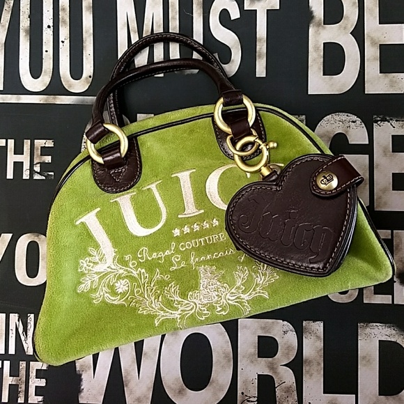 Juicy Couture Handbags - Green Velvet Juicy Purse